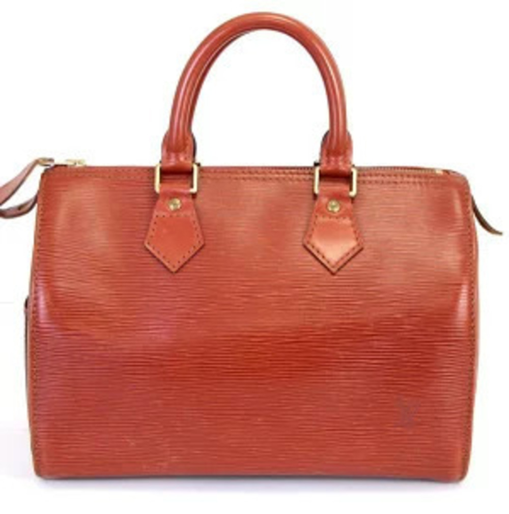 Louis Vuitton Bag Epi Boston Speedy Brown Kenya Handbag